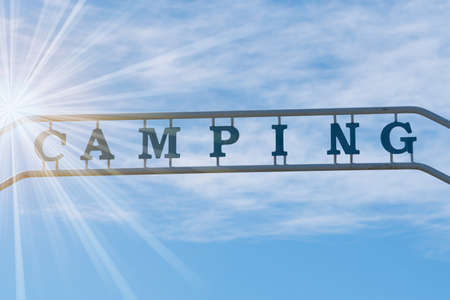 A reference to a campsiteの写真素材