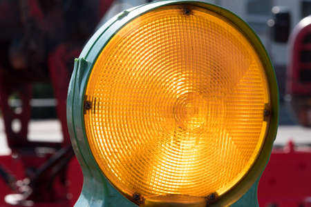 Barrier of a construction siteの写真素材