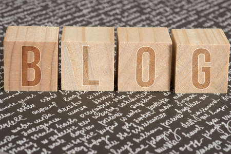 Dice and computer blogの写真素材