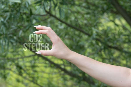 A wife and co2 taxの写真素材