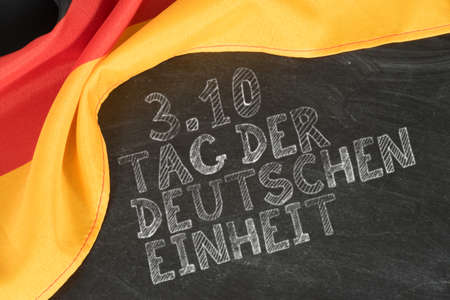 Flag of Germany and Day of German Unityの写真素材