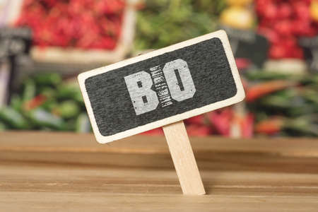 Food and note on organicの写真素材