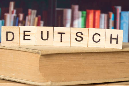 A book and German language courseの写真素材