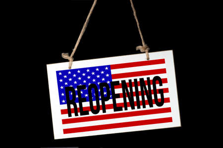 A America sign reopening after coronavirus