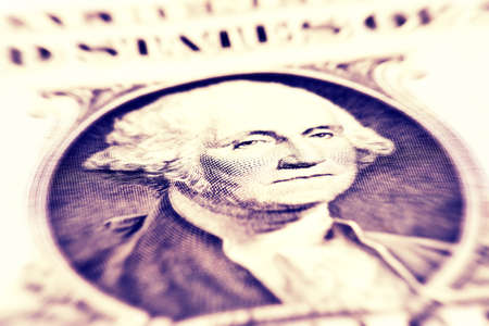 Close up dollar billの写真素材