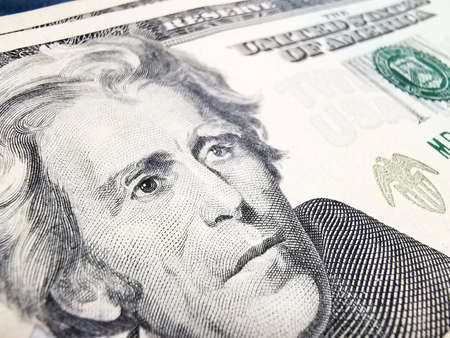Close up of one dollar bill