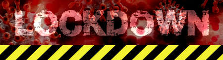 Notice of lockdown due to pandemic corona virus