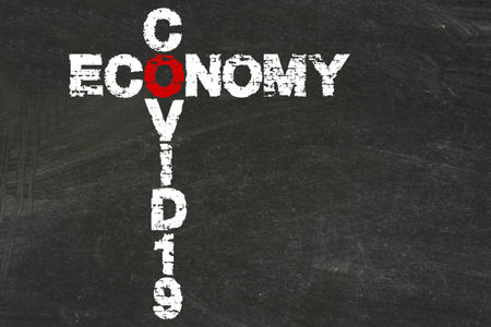 Economy and the Covid-19 pandemicの写真素材
