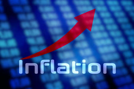 Rising inflation symbolの写真素材