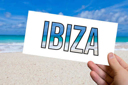 Beach and vacation in Ibizaの写真素材