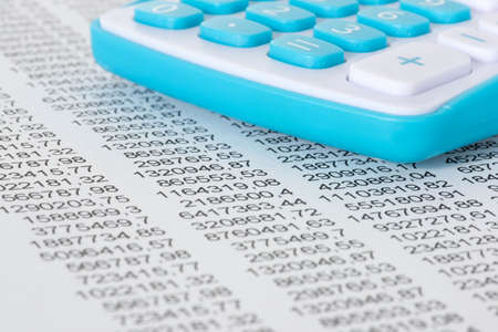 Numbers in a calculation and a calculator
