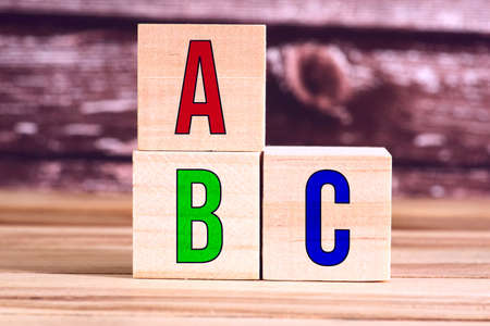 Colorful letters ABCの写真素材