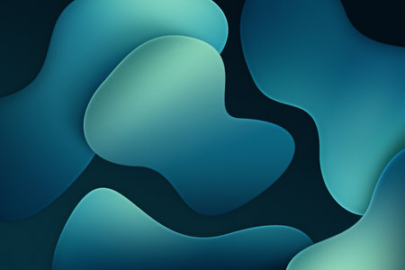 Abstract background with blue liquid shapes. Vector illustration. Eps 10.