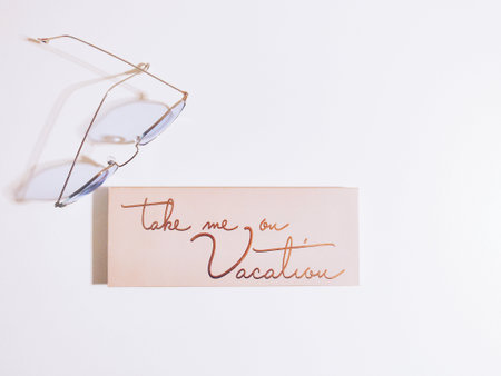 The best day of the year tag with glasses on a white backgroundの写真素材