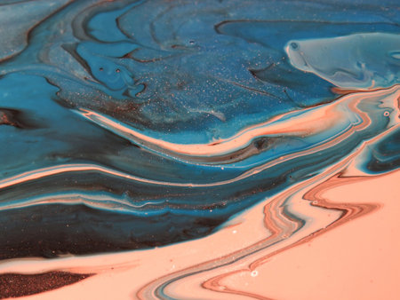 Marble abstract acrylic background. Marbling artwork texture. Agate ripple pattern. Gold powder.の写真素材