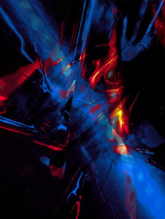 abstract blue and red background with some smooth lines and highlights in itの写真素材