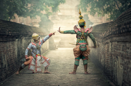 Khon Kaen is a traditional Thai dance.の写真素材