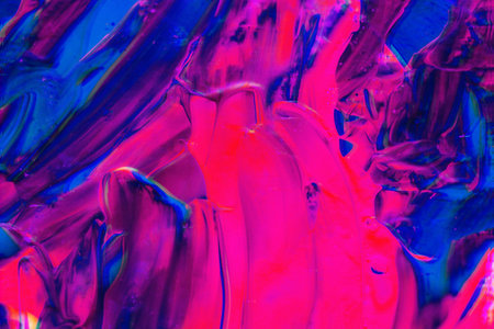 Colorful abstract background of oil paint in blue and pink tones.の写真素材