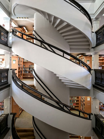 Staircase in Kings College, London, UKの写真素材