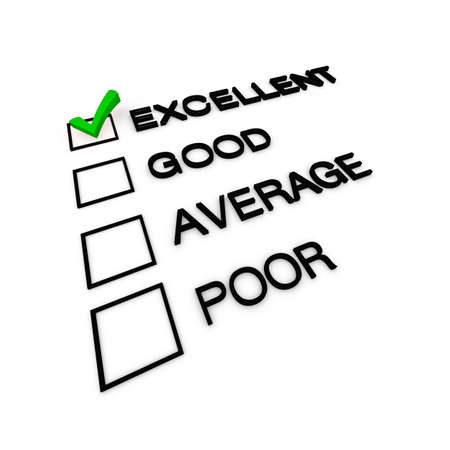 Excellent Customer Service Evaluationの写真素材