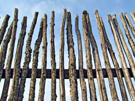 old rustic fenceの写真素材