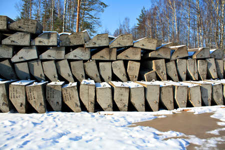 cement blocksの写真素材