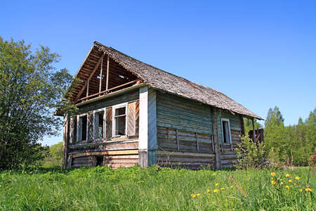 old wooden houseの写真素材
