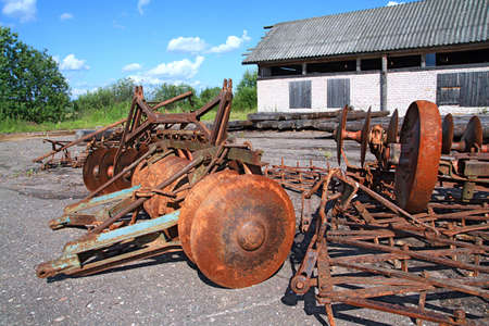 old agricultural mechanismsの写真素材
