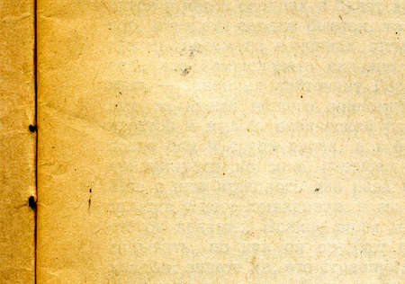 texture of the old yellow paperの写真素材
