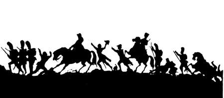 illustration to old-time armyのイラスト素材