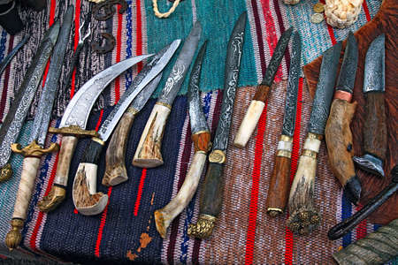 old-time knivesの写真素材