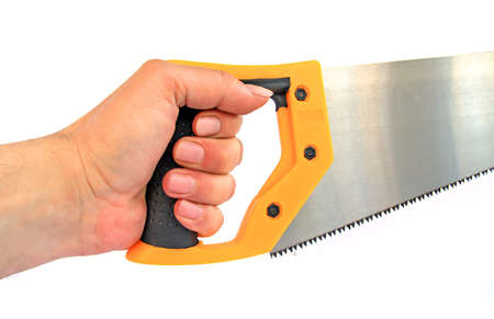 hand keeps sawの写真素材