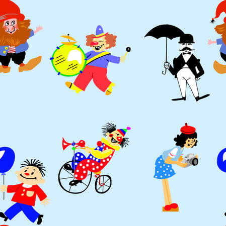  illustration of the people on white backgroundのイラスト素材