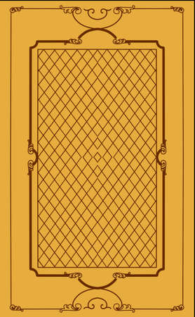  frame on brown backgroundのイラスト素材