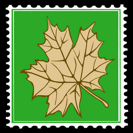 postage stamps on black backgroundのイラスト素材