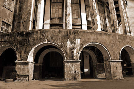 old destroyed buildingの写真素材