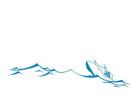vector silhouette tanker on white background