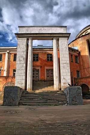 old ruined house