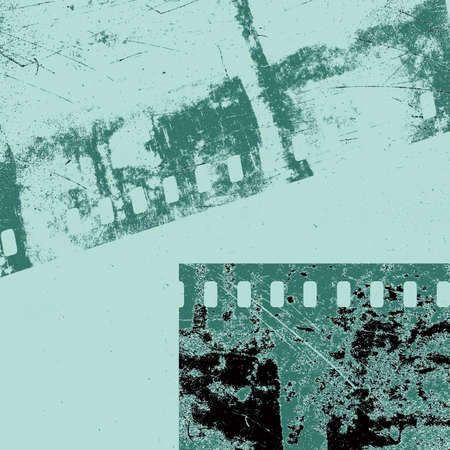 camera film on grunge background, vector illustrationのイラスト素材