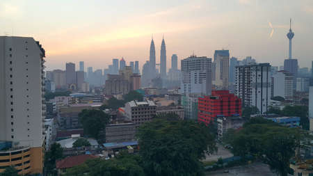 city in the morningのeditorial素材