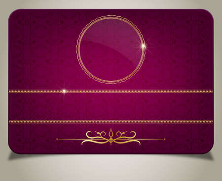 Purple gift cardのイラスト素材