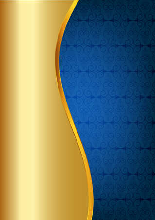 Invitation of golden stripeのイラスト素材