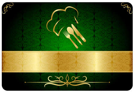 Restaurant cardのイラスト素材