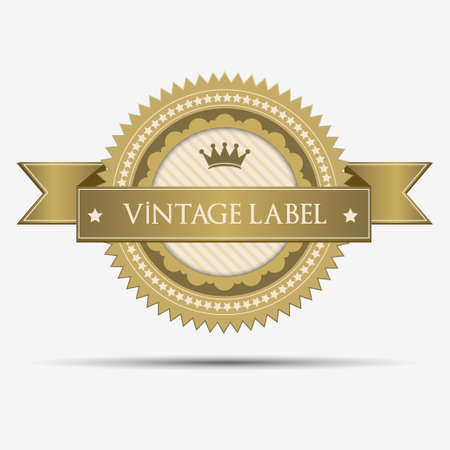 Retro vintage labelのイラスト素材