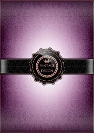 Purple vintage designのイラスト素材