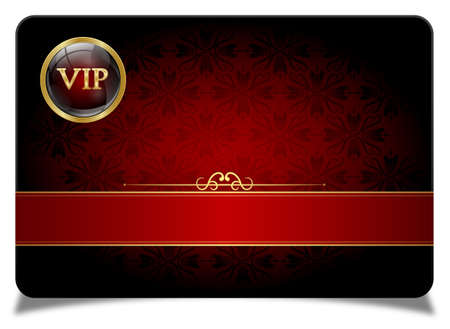 Red vip cardのイラスト素材