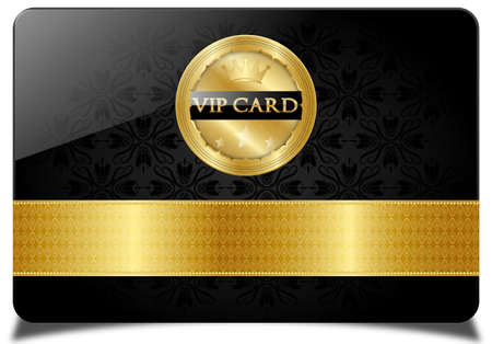 Black vip cardのイラスト素材
