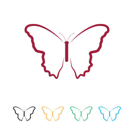 ButterFly logoのイラスト素材