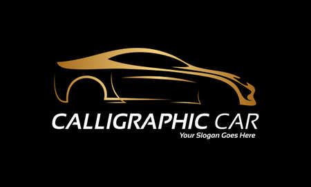 Calligraphic car のイラスト素材