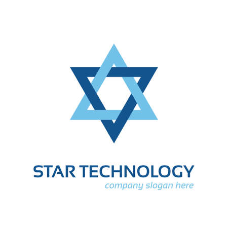 Star technology icon templateのイラスト素材